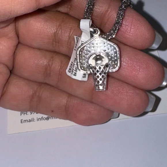 Real Diamond Basketball Pendant, Genuine Natural diamond, Free Appraisal, WOW!!!